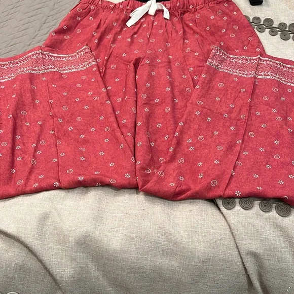 Coldwater Creek Terra Border Print Pants/NWT/SMALL - Picture 7 of 15